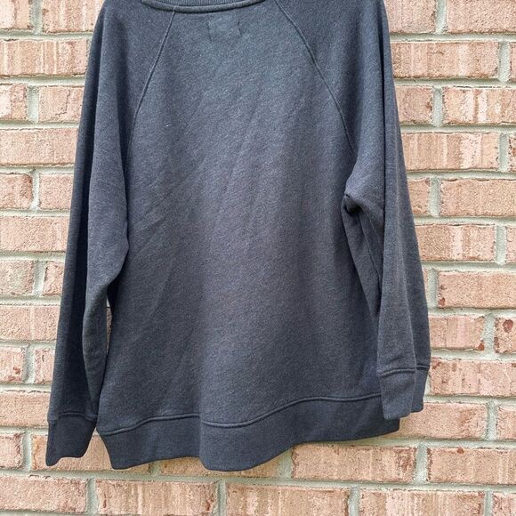 Gray Sweatshirt with Animal Print Design - Picture 5 of 5
